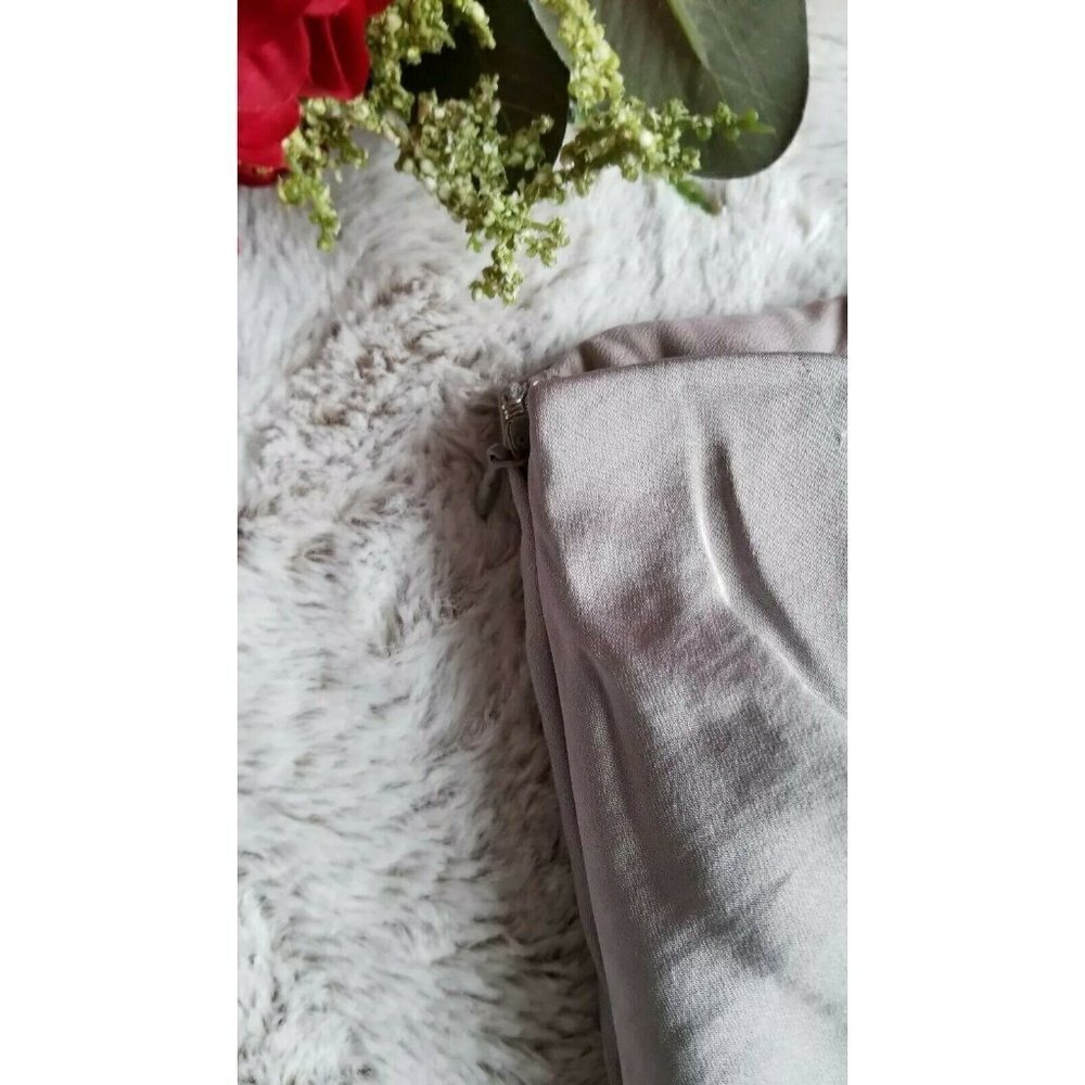 Bcbg Generation Silver Metallic Gray Strapless Mi… - image 7